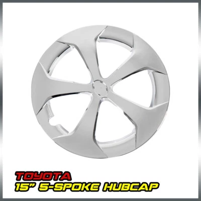 Fit For Toyota Prius/Prius C 2012-2015 16'' 5-spoke Hubcap Wheel Cover Silver - Image 1 of 4