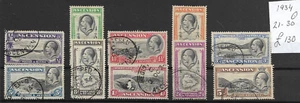 Ascension @ GV 1934 SG.21-30 DEFINITIVES SET Nice Priced Used @GB1715 - Picture 1 of 1