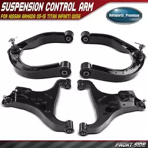 4x Front Control Arm w/ Ball Joint for Nissan Armada 05-15 Titan INFINITI QX56 - Picture 1 of 8
