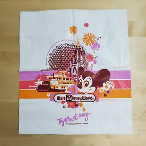 Vintage Plastiktüte Walt Disney World ~ Souvenir Einkaufstasche ~ 1986 - Bild 1 von 5