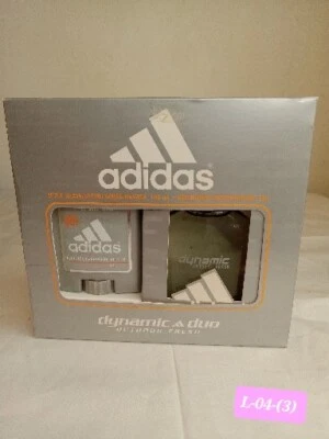 ADIDAS DINAMIC DUO AFTER SHAVE LOTION 3.4 FL OZ e 100mL.  DEODORANT WORKOUT ... - Image 1 of 4