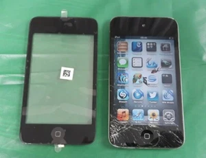 Apple Ipod 4th Generation 32GB Black & Silver Cracked Screen + spare new screen - Picture 1 of 10