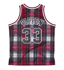 Camiseta a cuadros Mitchell & Ness Chicago Bulls 1997 PIPPEN ESCUELA PRIVADA Swingman - Imagen 1 de 12