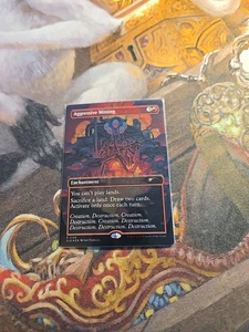 Aggressive Mining Galaxy Foil MTG Secret Lair - Pack Fresh - - Picture 1 of 2