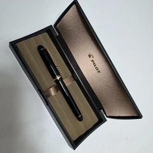 Pluma Estilográfica PILOT 14K Plumín Hermoso Estado con Estuche Herramienta de Escritura Rara - Imagen 1 de 5