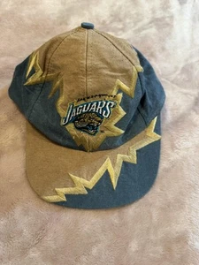 Vintage Jaguars Mütze Kappe Riemen hinten Herren Drew Pearson türkis gold NFL Shockwave - Bild 1 von 9