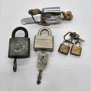 Lote de 5 candados de colección Yale, Eagle, Walsco y Master - ¡con llaves originales! - Imagen 1 de 13