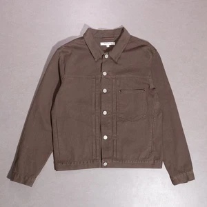 PacSun Type 1 Style Brown Denim Relaxed Boxy Trucker Jacket Men’s Size Medium - Bild 1 von 5