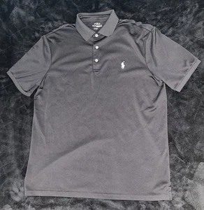 POLO RALPH LAUREN PERFORMANCE POLOSHIRT SCHWARZ WEISS PONY HERREN MEDIUM GEBRAUCHT, IN EINWANDFREIEM ZUSTAND - Bild 1 von 7