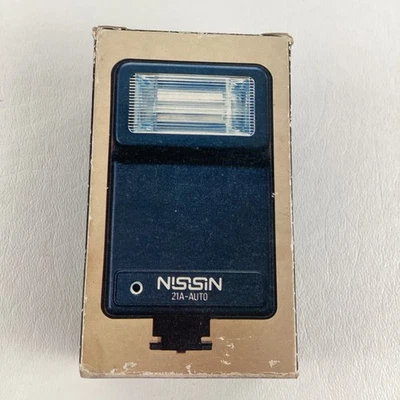 Nissin 21A-Automático Electrónico Flash Cámara Accesorio Montaje en Zapata Como Nuevo en Caja Foto 1 de 4