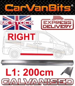 FOR PEUGEOT EXPERT SCUDO CITROEN DISPATCH 07- SILL REPAIR BODY OUTER PANEL RIGHT - Picture 1 of 6