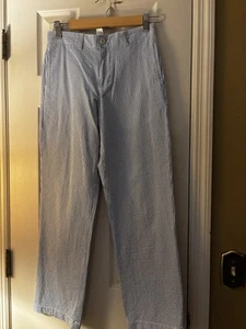 Vineyard vines blue seersucker pants boys size 14 - Picture 1 of 3