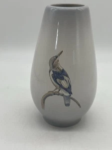 NUMBERED MARKED ROYAL PEACOCK HANDPAINTED FROM HOLLAND VASE - Picture 1 of 8