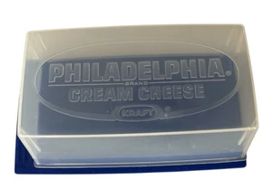 Vintage Kraft Philadelphia Frischkäse Kunststoff Aufbewahrung Behälter Aufbewahrung USA - Bild 1 von 15