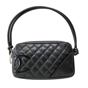 CHANEL Cambon Black-on-Black Shoulder Bag - Picture 1 of 16
