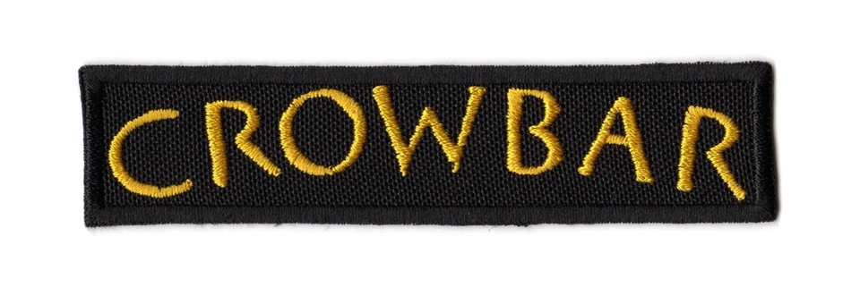 Crowbar Embroidered Sew-on Patch | American Sludge Doom Metal Music Band Logo - Image 1 of 1