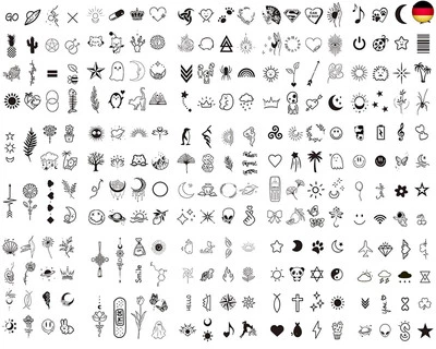 MARKE SUGERU Sugeru 15 Blatt Super Nachhaltig Temporäres Tattoo (192 Muster) - das Original