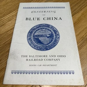 1933 Sobre la China Azul El Ferrocarril de Baltimore y Ohio Siglo de Progreso - Imagen 1 de 9