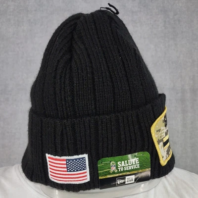 Шляпа мужская New Orleans Saints один размер черная шерстяная смесь шапочка салют на службу - Изображение 1 из 4