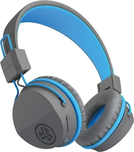 JLab JBuddies Studio Kids Headphones Wireless - Bluetooth Grey/Blue - Picture 1 of 6