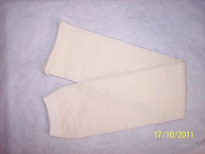 Calze Scaldamuscoli Tinta Unita BIANCO 100% Lana Merino - Picture 1 of 1