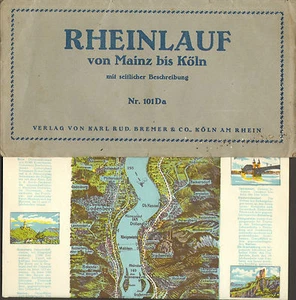 RHEINLAUF VON MAINZ BIS KOLN BROCHURE TOURISTIQUE 1936 ?? - Picture 1 of 1