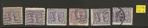 US Scott #537 Used Lot of 6 shades, cancels, as shown! 2 - Picture 1 of 1