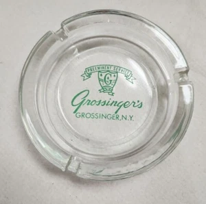 Vintage Grossingers Catskills NY Glass Advertising Ashtray Nice! - Picture 1 of 3