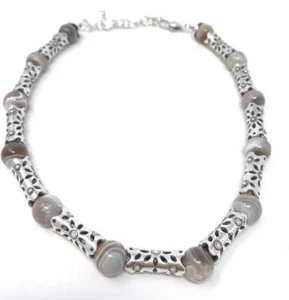 Brighton Sutherland Bead Silver Necklace Beautiful!!! - Picture 1 of 2