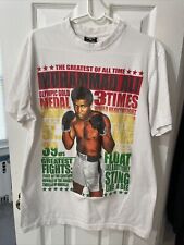 Muhammad Ali The Greatest Of All Time Men’s White Shirt Size XL