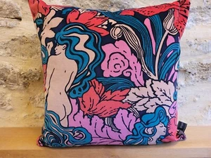 Sanderson Archive Forbidden Fruit Velvet Fabric Cushion Cover Art Nouveau Pink - Picture 1 of 14