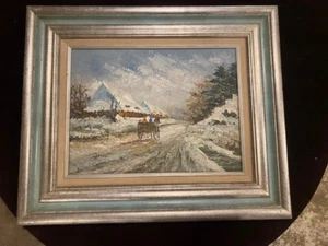 Original David Crespi Oil Painting signed w/frame 21x24 actual painting 12x16 - Picture 1 of 4