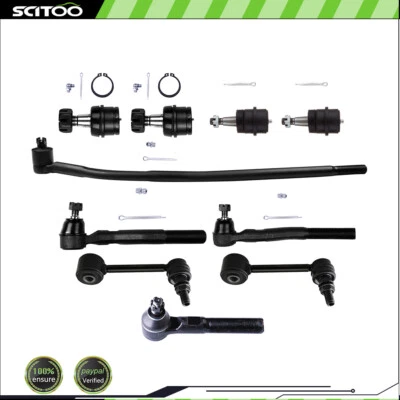 Para Jeep WRANGLER 2007-2015 todos los modelos 10 piezas rótulas de enlace de extremo de varilla de amarre delantera Foto 1 de 4