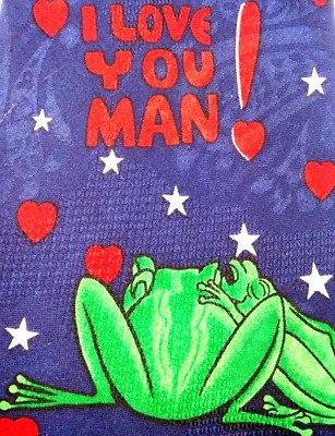 Gravata Budweiser Masculina Clássica 1996 Sapos I Love You Man Produto Oficial Azul Marinho - Imagem 1 de 4