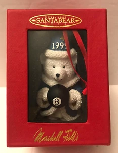 Marshall Field's Christmas ornament, 1999 Santa Bear Mint - Picture 1 of 5