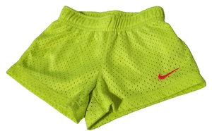 Girls NIKE Shorts Neon Yellow Pink 2T - Picture 1 of 4