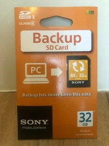 SONY SN-BA32 Genuine 32GB Class 4 SDHC Card for Data Back up and General Use - Picture 1 of 2