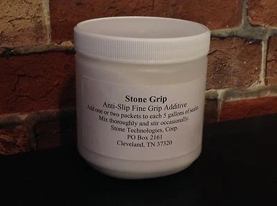 STONE TECHNOLOGIES CORP. Stone Grip Anti Slip Additive for use with Concrete Sealer X-4 X-4S X-5 or X-5S