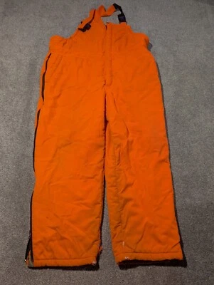 Gamehide Overalls Mens XL Blaze Orange Vintage Insulated Quilted Suspenders  - Image 1 of 4