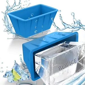 Extra Large Ice Cube Molds 2-Pack Silicone 16LB for Cold Plunge Tubs & Baths - Picture 1 of 7