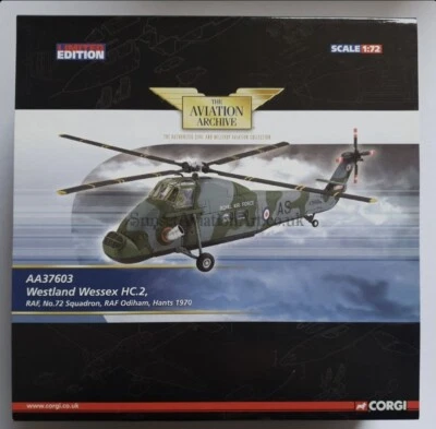 Corgi Aviation AA37603 Westland Wessex HC.2 RAF No.72 Sqn RAF Odiham Hants 1970 - Image 1 of 3