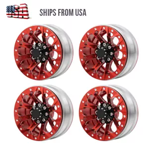 1.9" Metal Beadlock Wheels for 1/10 RC Axial SCX10 90046 TRX4 CC01 Crawler 26mm - Picture 1 of 9