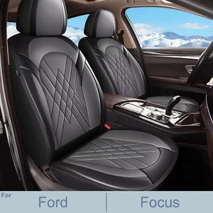 Car Pu Leather Fit FOR Ford Focus 2009-2018 Luxury Front Rear Row 5-Seat Covers - Picture 1 of 8