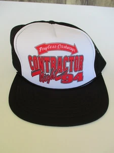Payless Cashway Building Materials Hat VTG MESH BACK NEW OLD STOCK CONTRACTOR - Picture 1 of 4
