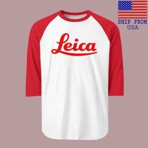 Leica Camera Men's Raglan Red Size S-2XL - Picture 1 of 1
