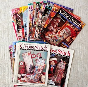 22 Vtg Better Homes & Gardens Cross Stitch & Country Crafts Needlework Magazines - Picture 1 of 4