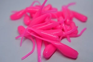 JASONS 2" STINGER SHAD 30 PACK GRUBS CRAPPIE LURES JIGS  BUBBLE GUM - Picture 1 of 2