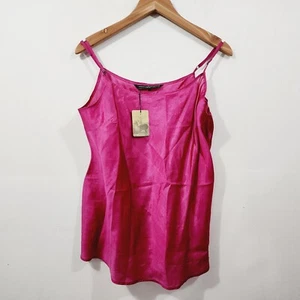 Peruvian Connection Sophia Swing Sangria Silk Cami Women's Size L Made in India - Bild 1 von 16