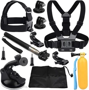 Action Camera Accessories Kit Compatible with AKASO EK7000 GoPro Hero 12 11 10 9 - Picture 1 of 1