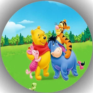 Tortenaufleger Geburtstag Tortenbild Fondant - Oblate Winnie Pooh & Freunde P25 - Bild 1 von 1